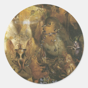 Victorian Faerie Sticker - Faeire Bird