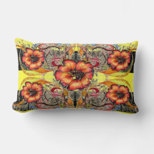Victorian Fantasy "Bee" by Alexandra Cook Lumbar Pillow