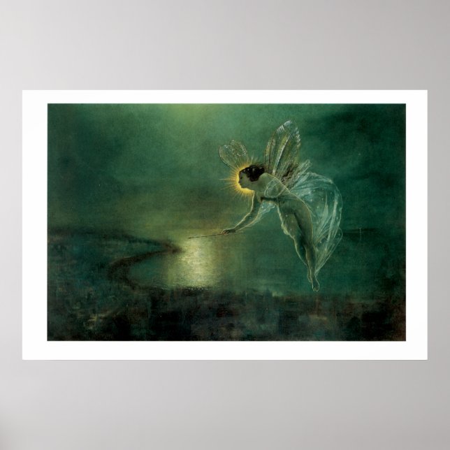 Victorian Fantasy Fairy Painting Art Print 36x24 (Front)