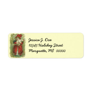 Victorian Farm Girl poule Adresse de retour Label