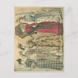 Victorian fashions postcard
