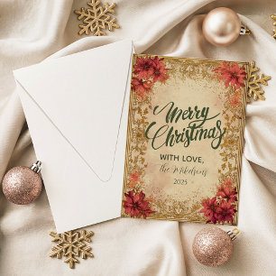 Victorian Festive Christmas Holiday Card