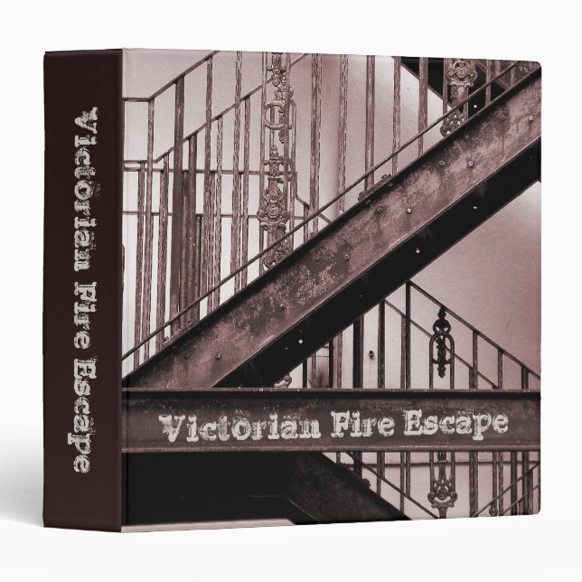 Victorian Fire Escape (1.5in) Binder (Front/Spine)