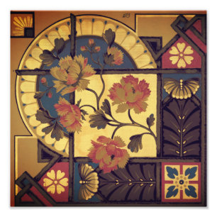 Victorian floral art vintage elegant photo print