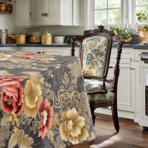 Victorian Floral Elegant Roses Tablecloth