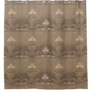Victorian floral frieze elegant flower art nouveau
