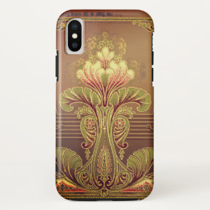 Victorian floral frieze elegant flower art nouveau Case-Mate iPhone case
