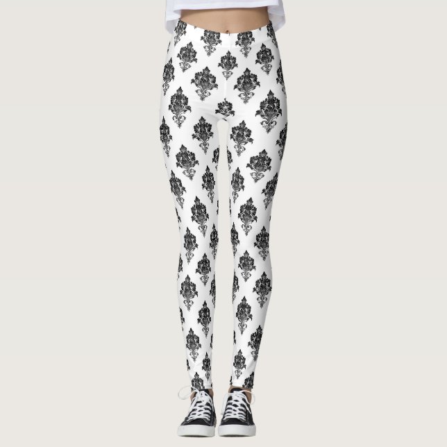 Victorian Floral Leggings (Front)
