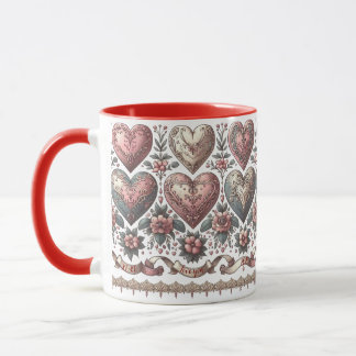 Victorian Floral Mug for Valentine’s Day