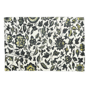 Victorian Floral Ornament Pattern Pillowcase