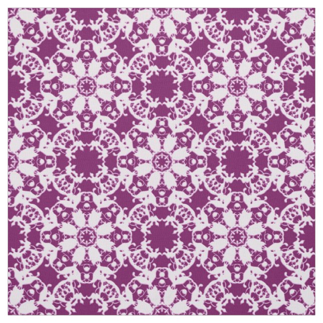 victorian floral pattern fabric (Swatch)