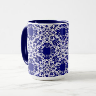 victorian floral pattern mug