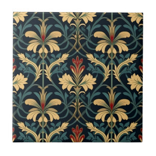 Victorian Floral Pattern Tile
