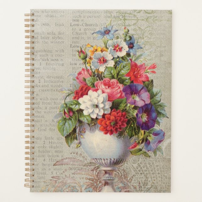 Victorian Floral Planner (Front)