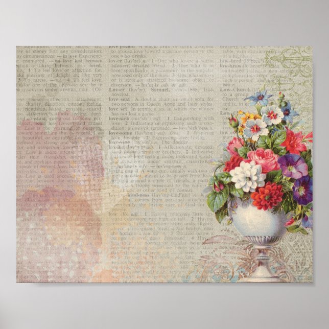 Victorian Floral Poster (Front)
