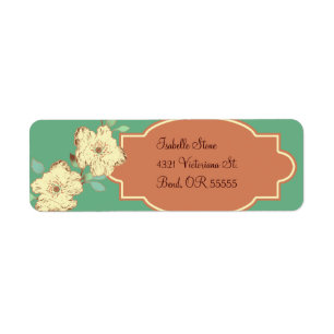 Victorian Floral Return Address Label