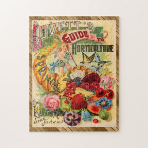 Victorian Floral Seed Packet SPRING COLLECTION Jigsaw Puzzle