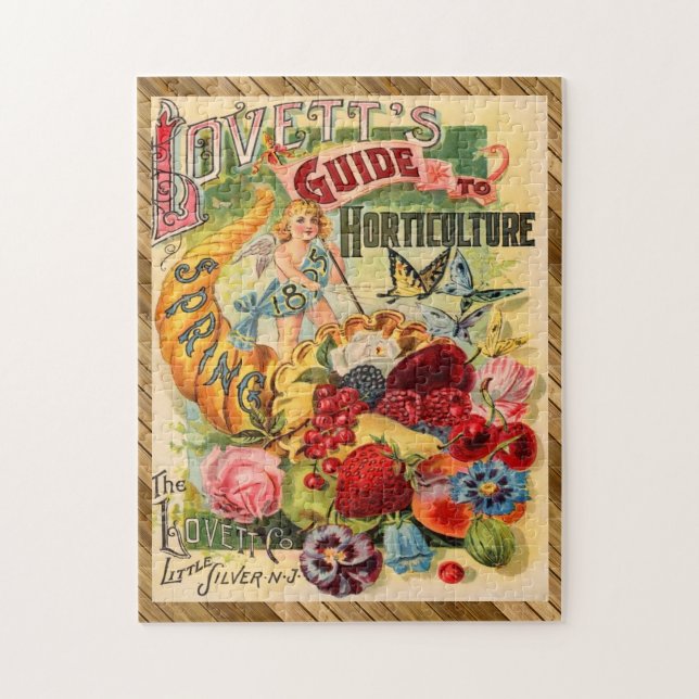 Victorian Floral Seed Packet SPRING COLLECTION Jigsaw Puzzle (Vertical)