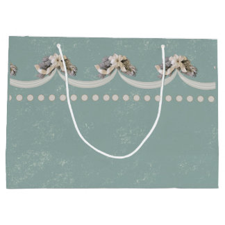 Victorian Floral Tapestry in Green Gift Bag