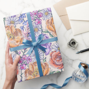 Victorian Floral Wrapping Paper