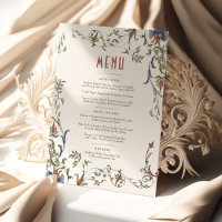 Victorian Flourishes Customizable Wedding Menu