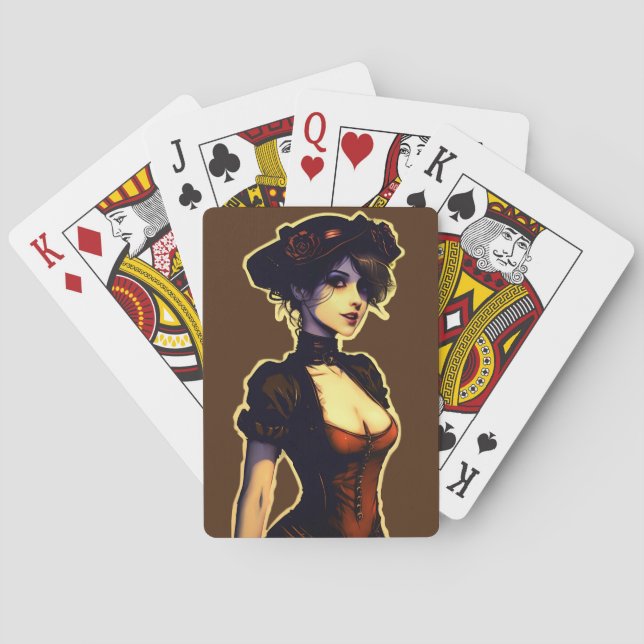 Victorian Flower Seller Playing Cards (Back)