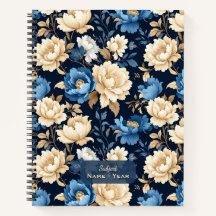 Victorian Flowers Blue