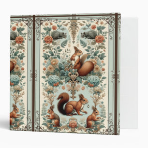 Victorian Forest Squirrel Tapestry  Binder