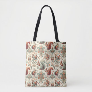 Victorian Forest Squirrel Tapestry  Tote Bag