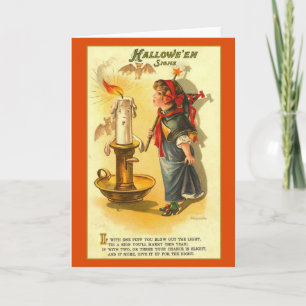 Victorian Fortune Telling Halloween Greeting Card
