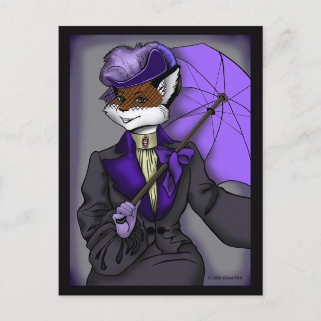 Victorian Fox Postcard (Front)
