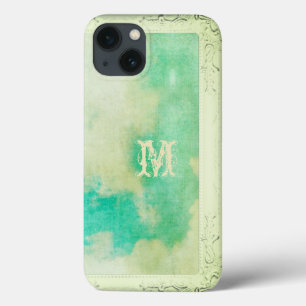 Victorian frame sky and clouds painting elegant iPhone 13 case