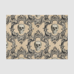 Victorian Framework Skulls Goth Skeleton Gothic Tissue Paper