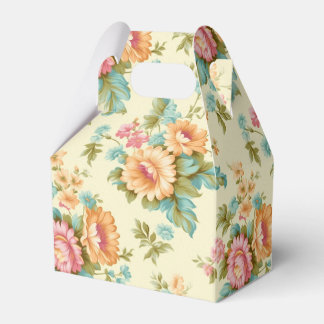 Victorian french country vintage flowers favor box