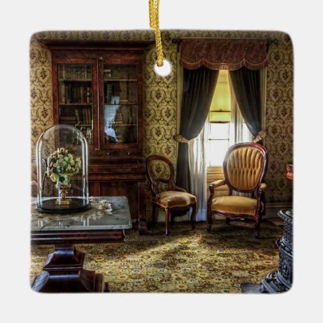 Victorian Furnished Living Room   Ceramic Ornament (Front)