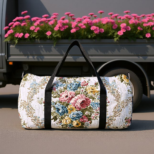 Victorian Garden Tapestry Duffle Bag (Creator Uploaded)