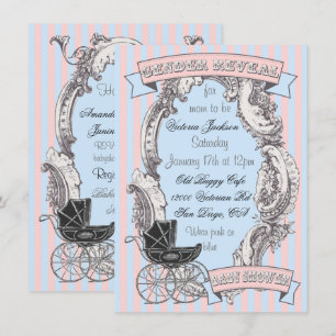 Victorian Genre Reveillez Baby Shower Invitations