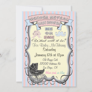 Victorian Genre Reveillez Baby Shower Invitations