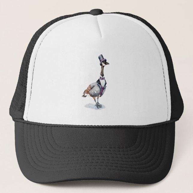Victorian Gentleman Goose in a Top Hat (Front)