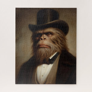 Victorian Gentleman Monkey Jigsaw Puzzle
