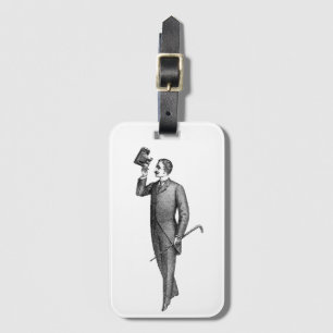 Victorian Gentleman Selfie Luggage Tag