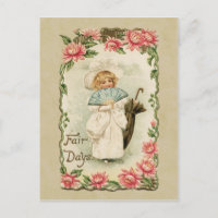 Victorian Girl Fair Days Vintage Reproduction