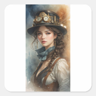 Victorian Girl Sticker