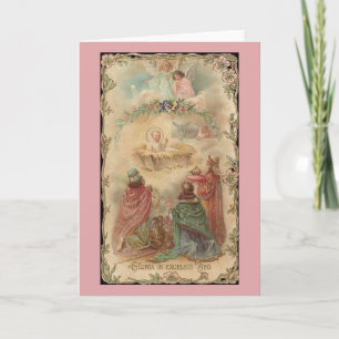 Victorian Gloria in Excelsis Deo Christmas Card