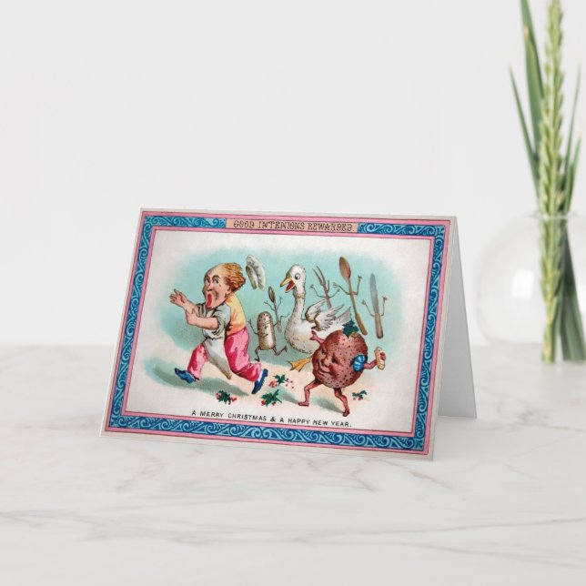 Victorian Good Intentions Christmas Card (Front)