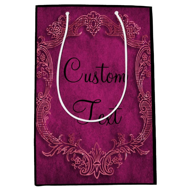 Victorian Goth Custom Personalized Gift Bag (Front)