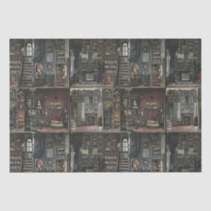 Victorian Gothic Dollshouse Dark Academia Tissue Paper