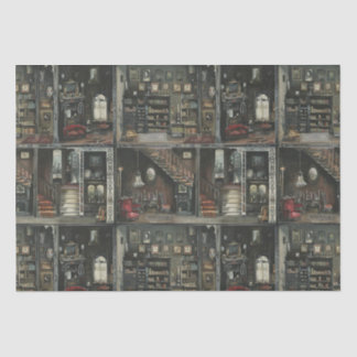 Victorian Gothic Dollshouse Dark Academia Tissue Paper