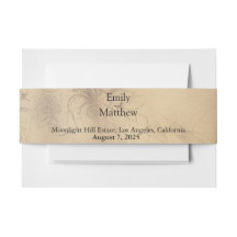 Victorian Gothic Elegance Invitation Belly Band