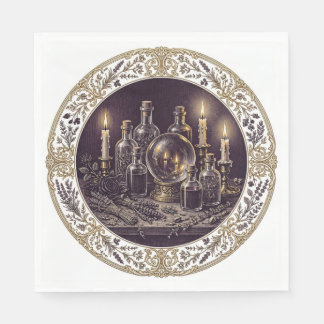 Victorian Gothic Halloween Apothecary Napkins